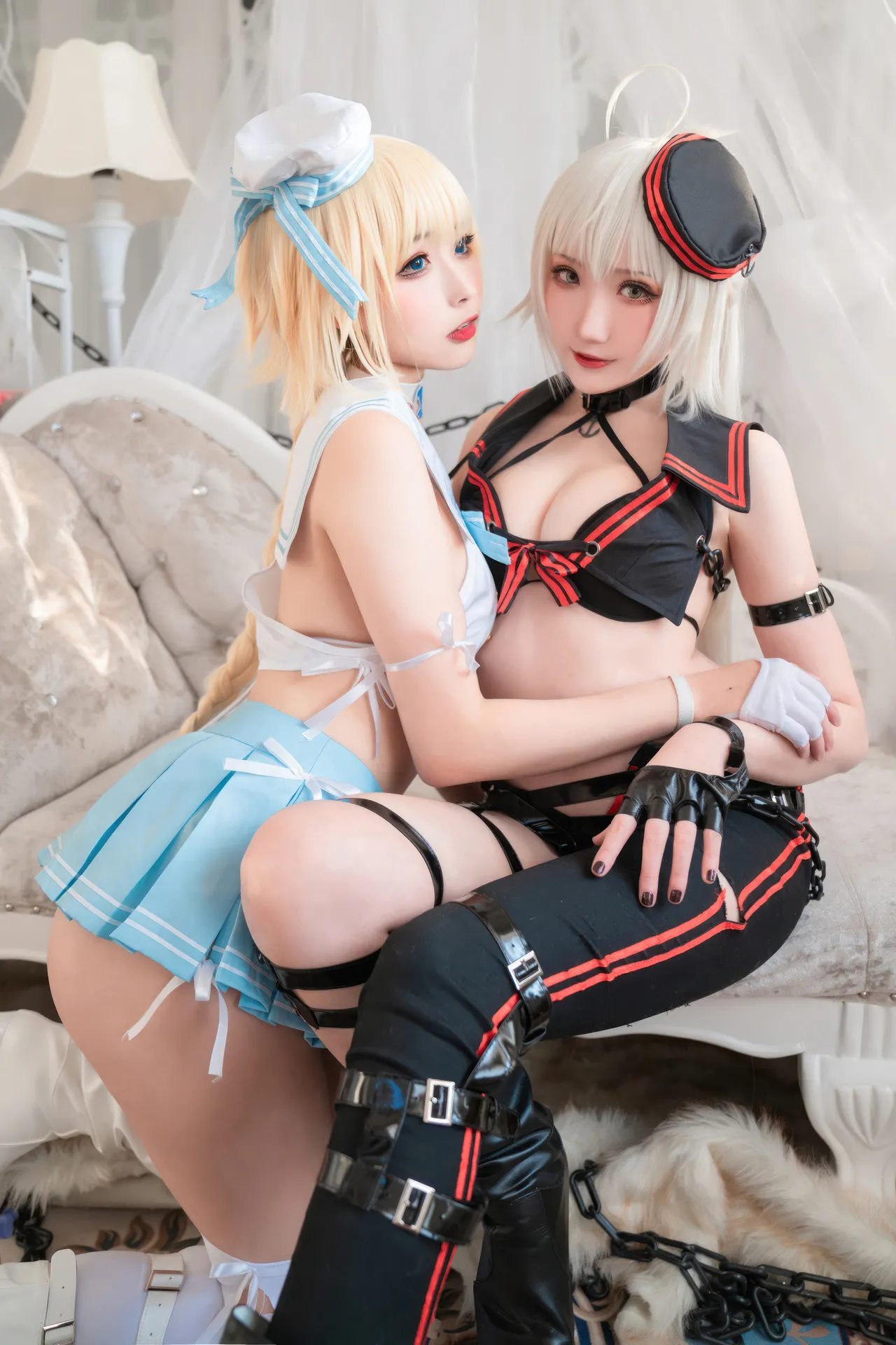Momoko葵葵  &amp; 瓜希酱 - 黑白贞德 礼装「神秘宝藏」 (FATE)-erohere29.webp