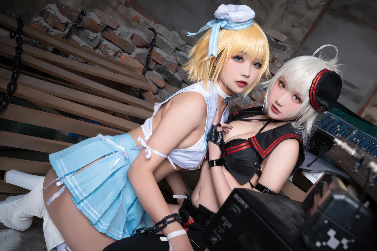 Momoko葵葵  &amp; 瓜希酱 - 黑白贞德 礼装「神秘宝藏」 (FATE)-erohere33.webp