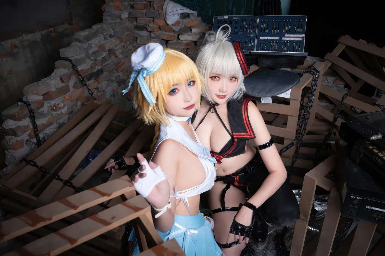 Momoko葵葵  &amp; 瓜希酱 - 黑白贞德 礼装「神秘宝藏」 (FATE)-erohere36.webp