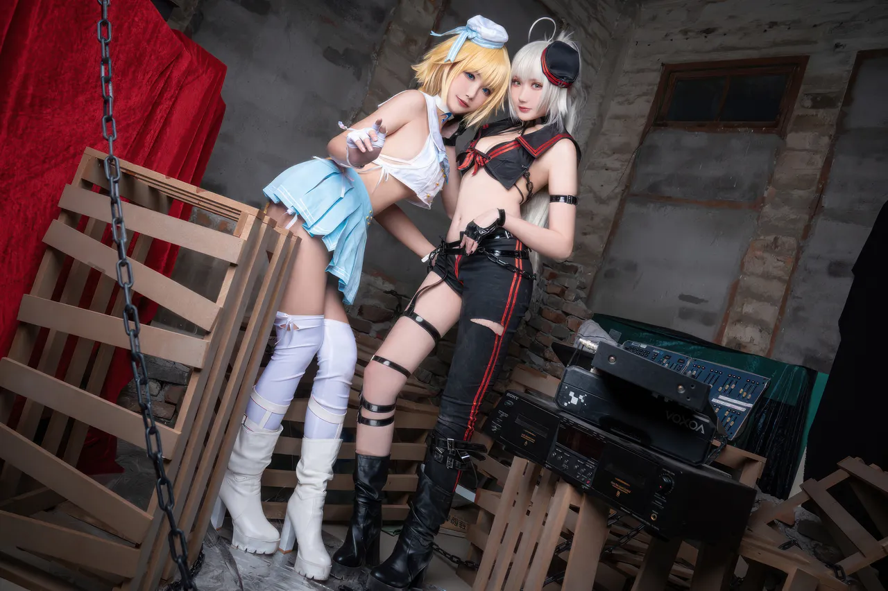 Momoko葵葵  &amp; 瓜希酱 - 黑白贞德 礼装「神秘宝藏」 (FATE)-erohere38.webp