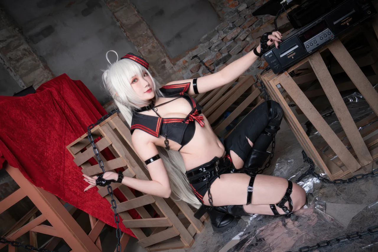 Momoko葵葵  &amp; 瓜希酱 - 黑白贞德 礼装「神秘宝藏」 (FATE)-erohere4.webp