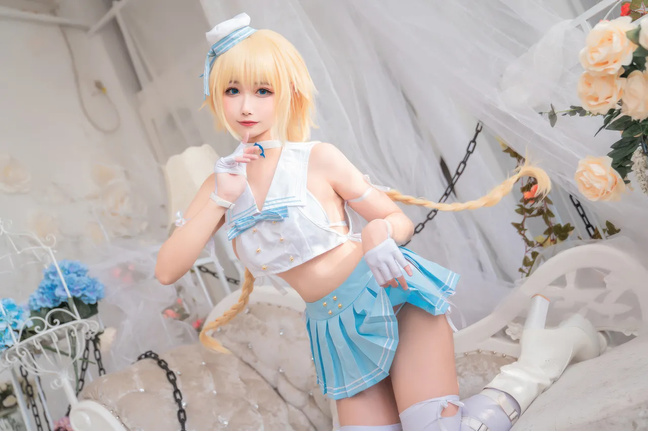 Momoko葵葵  &amp; 瓜希酱 - 黑白贞德 礼装「神秘宝藏」 (FATE)-erohere46.webp