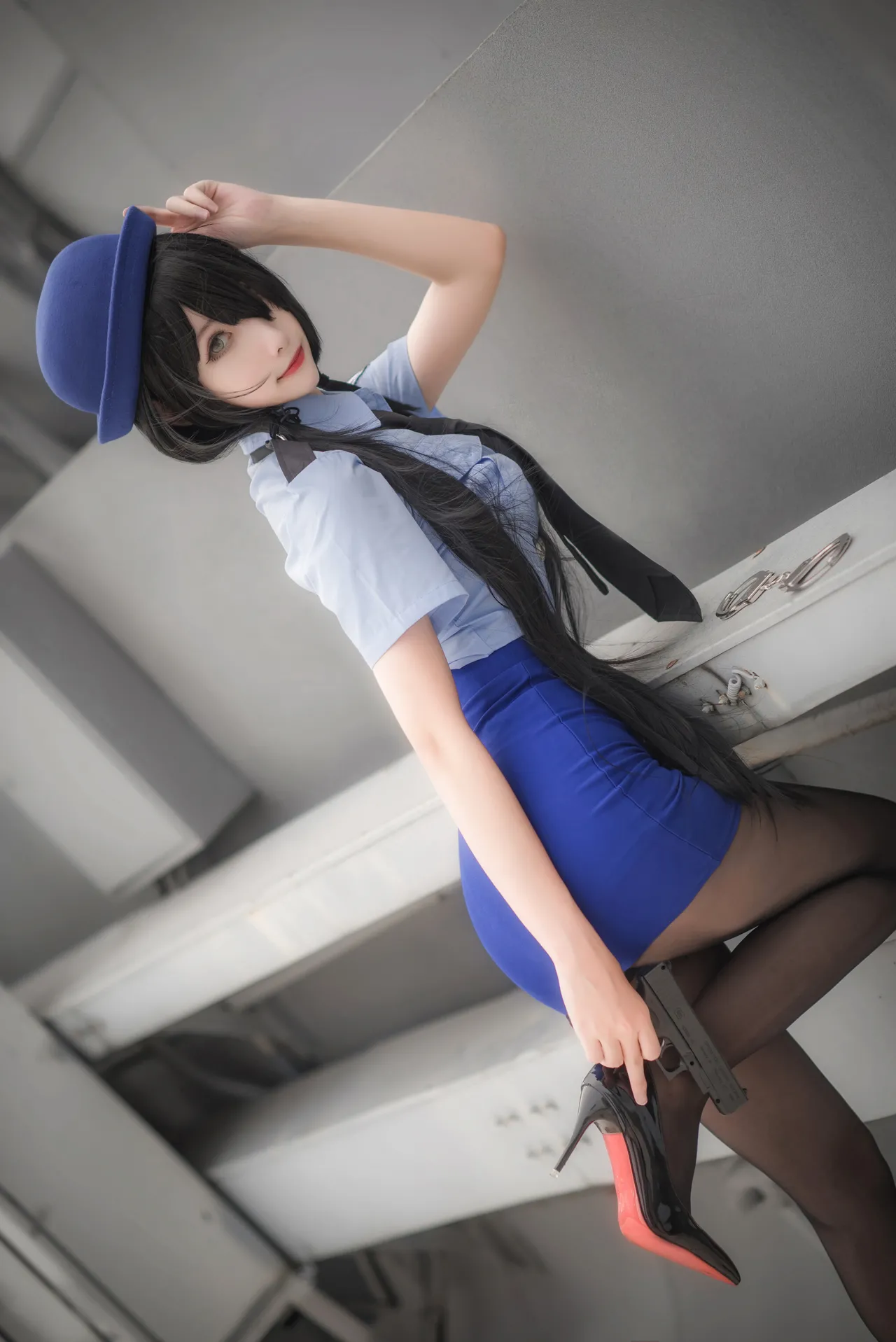 Momoko葵葵 - Tokisaki Kurumi Police Uniform-erohere18.webp