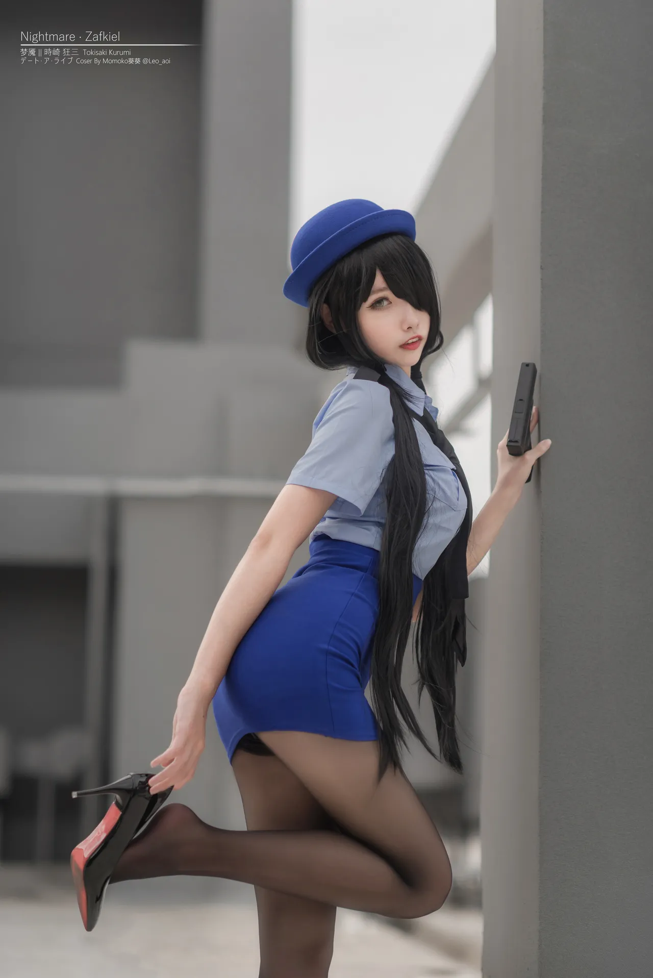 Momoko葵葵 - Tokisaki Kurumi Police Uniform-erohere2.webp