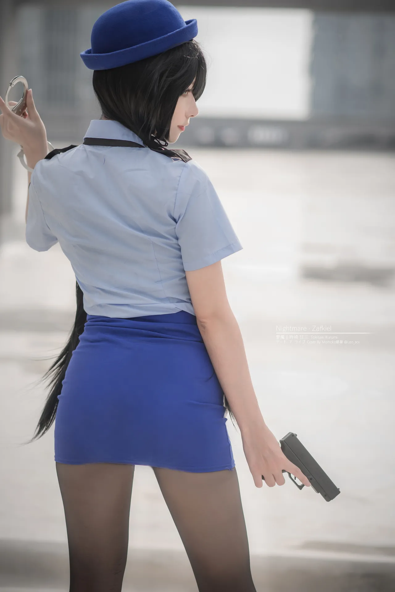 Momoko葵葵 - Tokisaki Kurumi Police Uniform-erohere4.webp