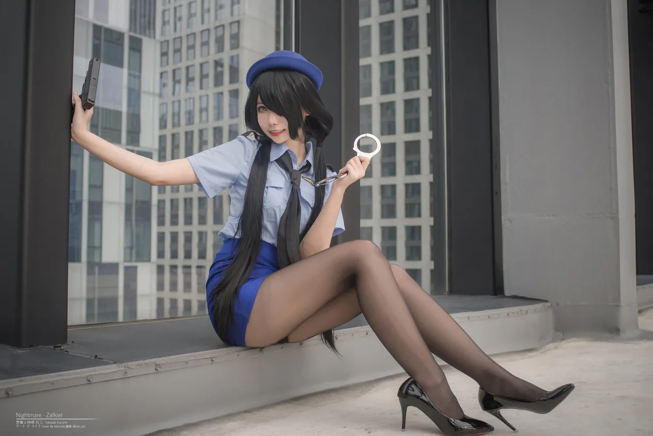 Momoko葵葵 - Tokisaki Kurumi Police Uniform-erohere5.webp