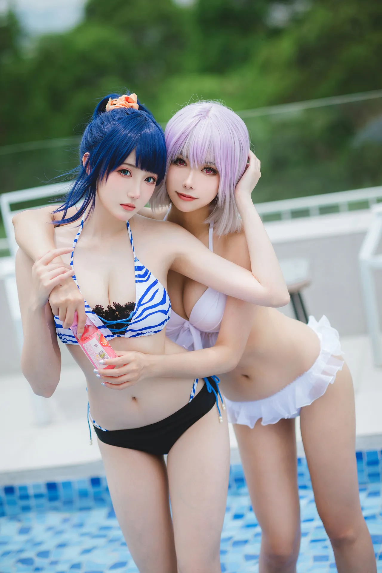 Momoko葵葵&amp;瓜希酱SSSS.GRIDMAN宝多六花&amp;新条茜 泳装-erohere19.webp
