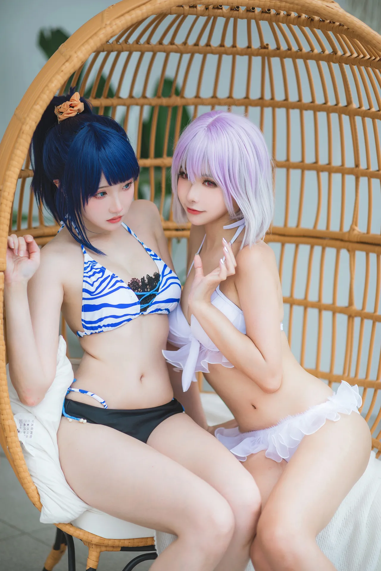 Momoko葵葵&amp;瓜希酱SSSS.GRIDMAN宝多六花&amp;新条茜 泳装-erohere23.webp