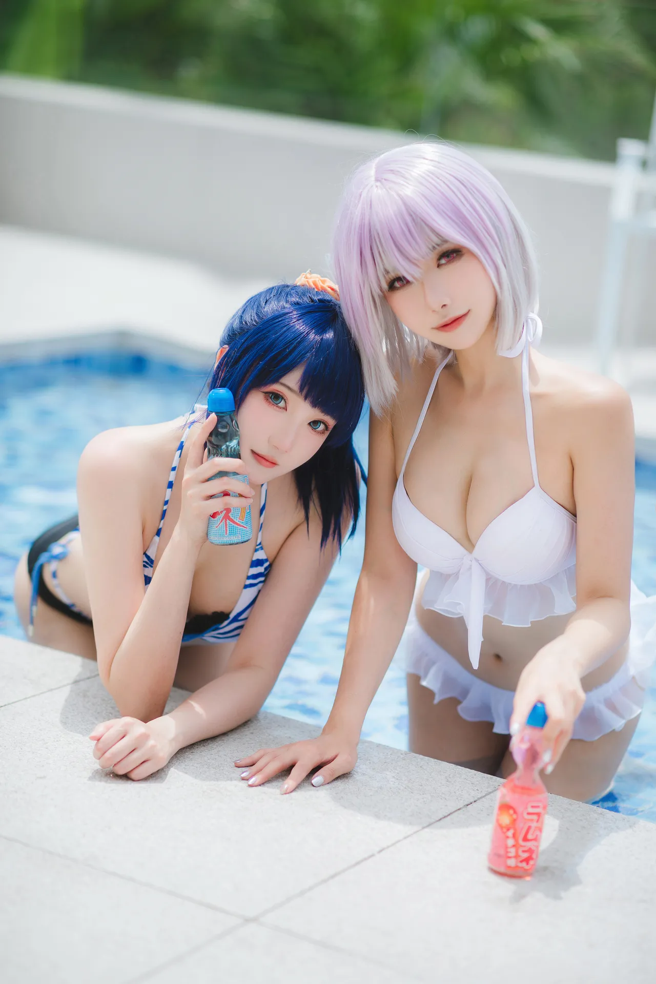 Momoko葵葵&amp;瓜希酱SSSS.GRIDMAN宝多六花&amp;新条茜 泳装-erohere50.webp