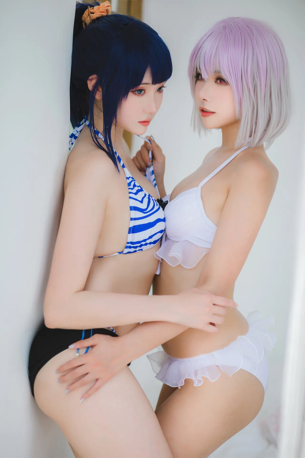 Momoko葵葵&amp;瓜希酱SSSS.GRIDMAN宝多六花&amp;新条茜 泳装-erohere52.webp
