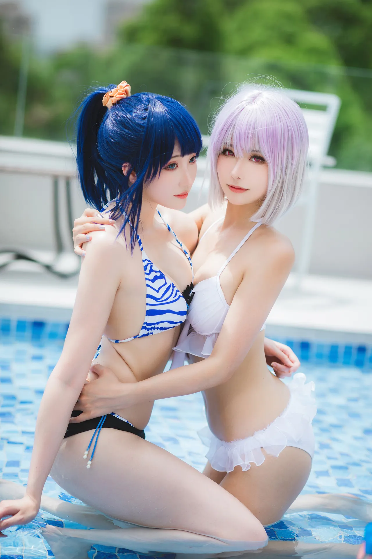 Momoko葵葵&amp;瓜希酱SSSS.GRIDMAN宝多六花&amp;新条茜 泳装-erohere53.webp