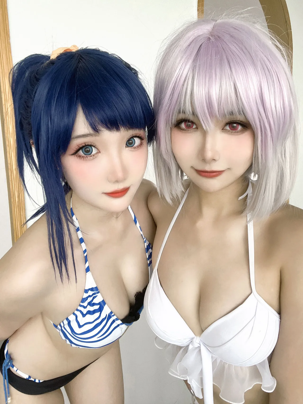 Momoko葵葵&amp;瓜希酱SSSS.GRIDMAN宝多六花&amp;新条茜 泳装-erohere68.webp