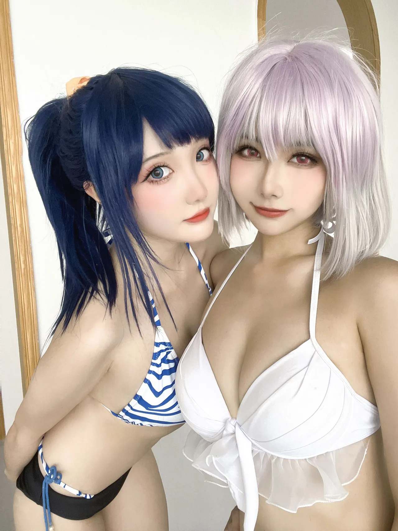 Momoko葵葵&amp;瓜希酱SSSS.GRIDMAN宝多六花&amp;新条茜 泳装-erohere69.webp