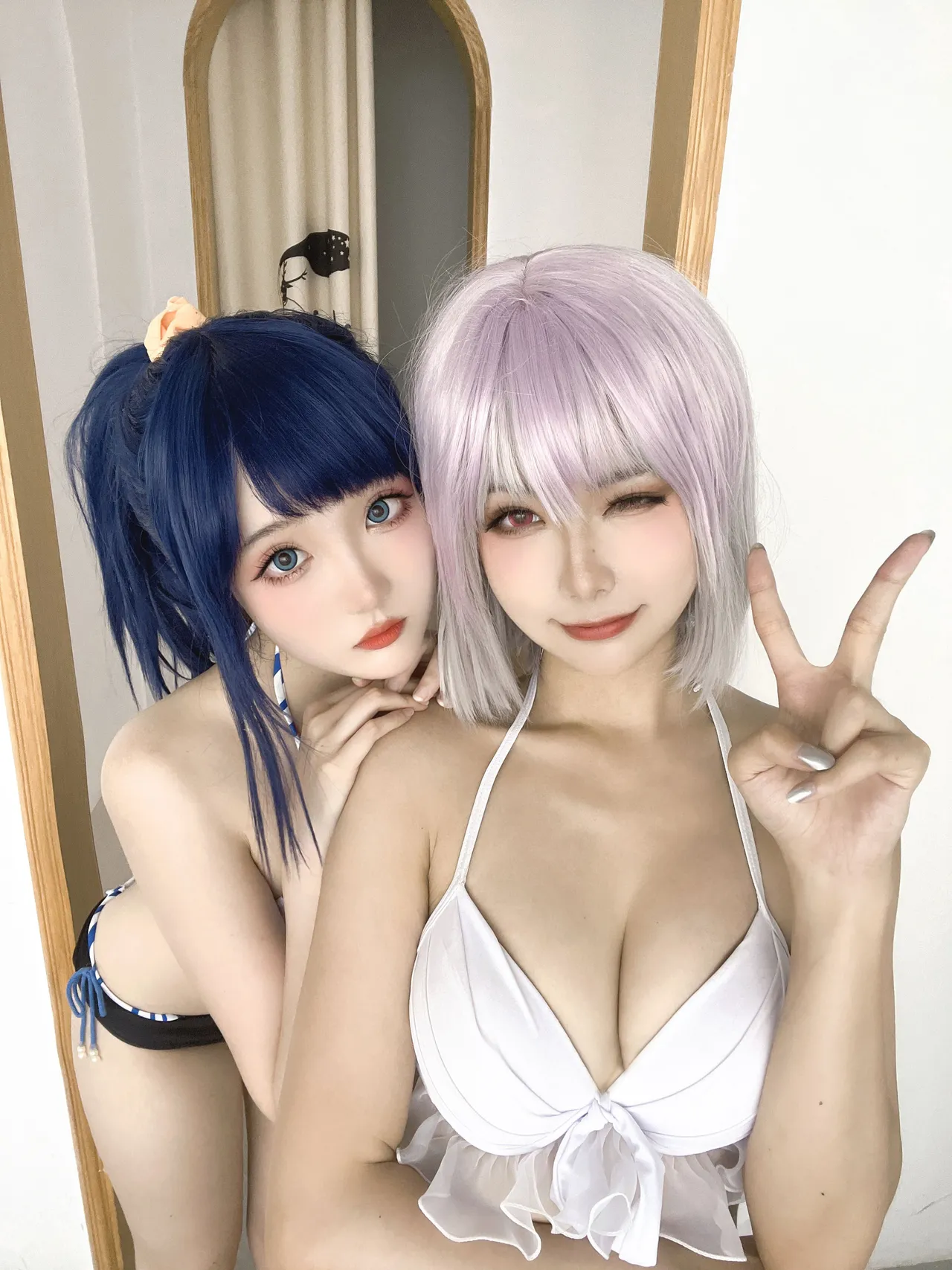 Momoko葵葵&amp;瓜希酱SSSS.GRIDMAN宝多六花&amp;新条茜 泳装-erohere70.webp