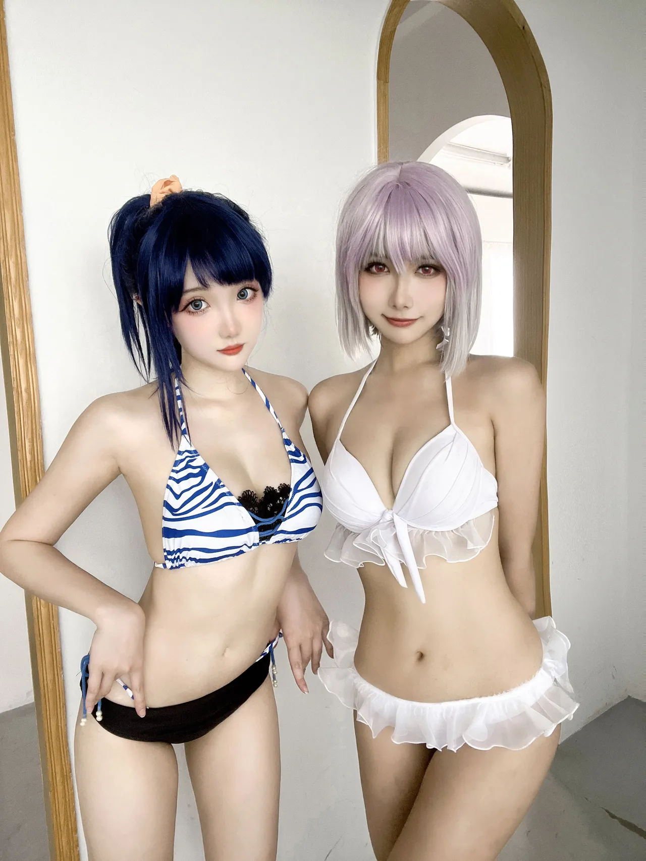 Momoko葵葵&amp;瓜希酱SSSS.GRIDMAN宝多六花&amp;新条茜 泳装-erohere72.webp