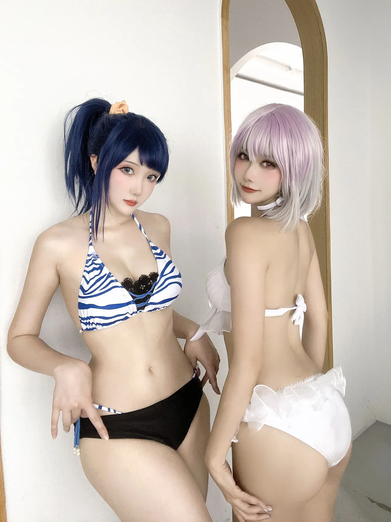 Momoko葵葵&amp;瓜希酱SSSS.GRIDMAN宝多六花&amp;新条茜 泳装-erohere82.webp