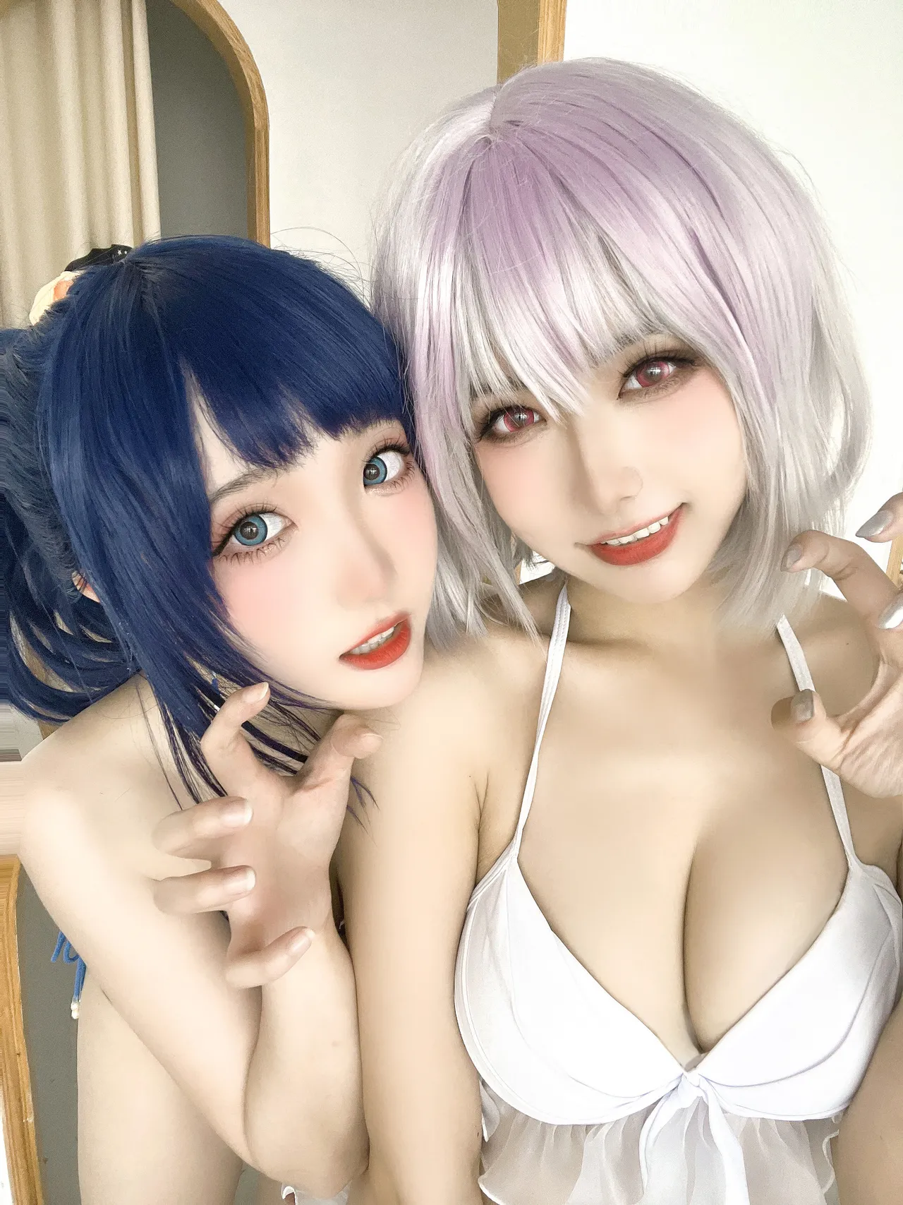 Momoko葵葵&amp;瓜希酱SSSS.GRIDMAN宝多六花&amp;新条茜 泳装-erohere83.webp