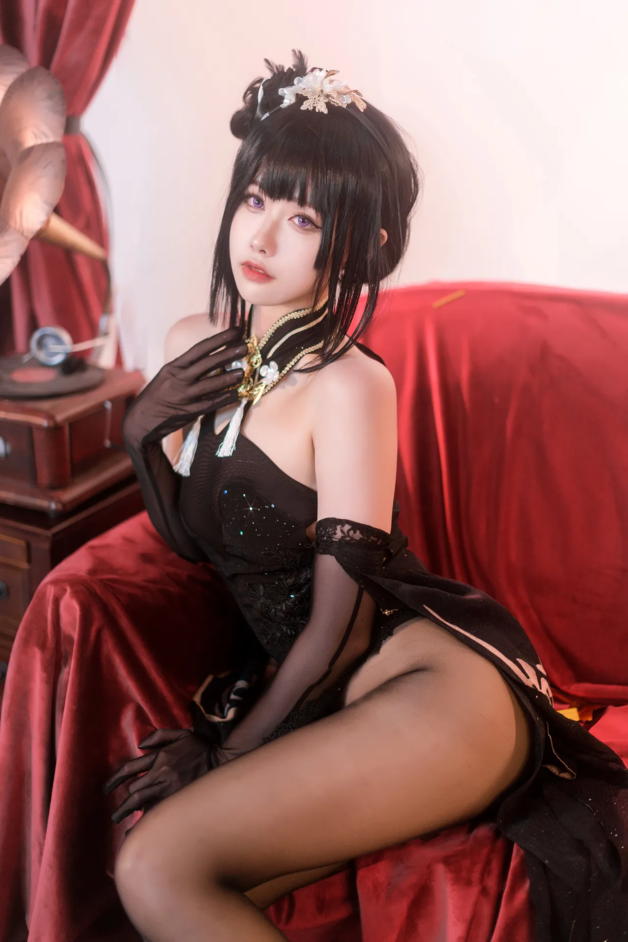 Momoko葵葵碧蓝航线镇海 默认皮肤＆奇奢花苑-erohere21.webp