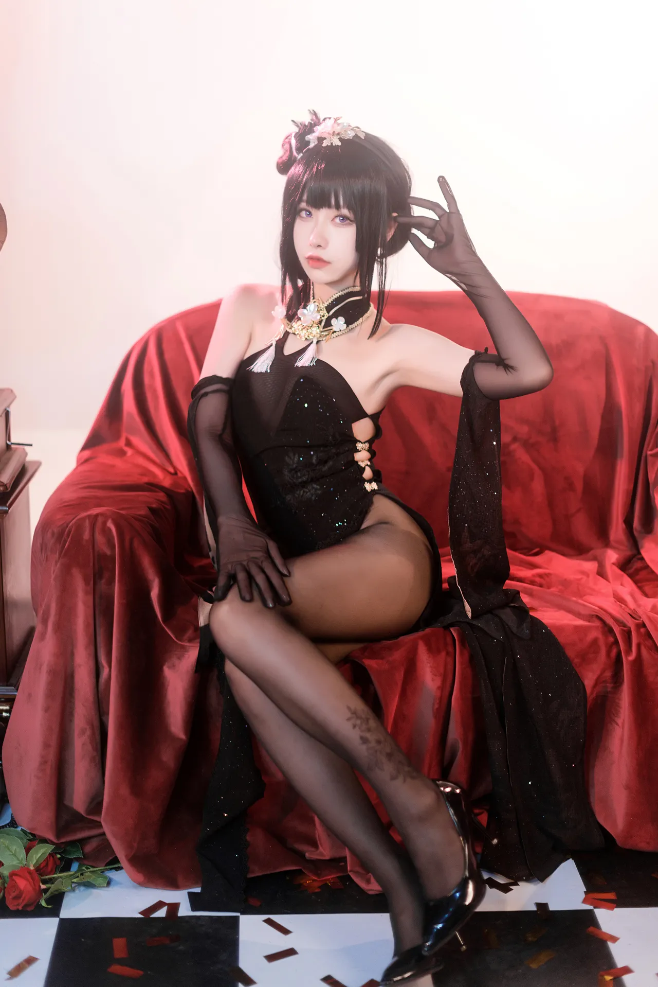 Momoko葵葵碧蓝航线镇海 默认皮肤＆奇奢花苑-erohere22.webp