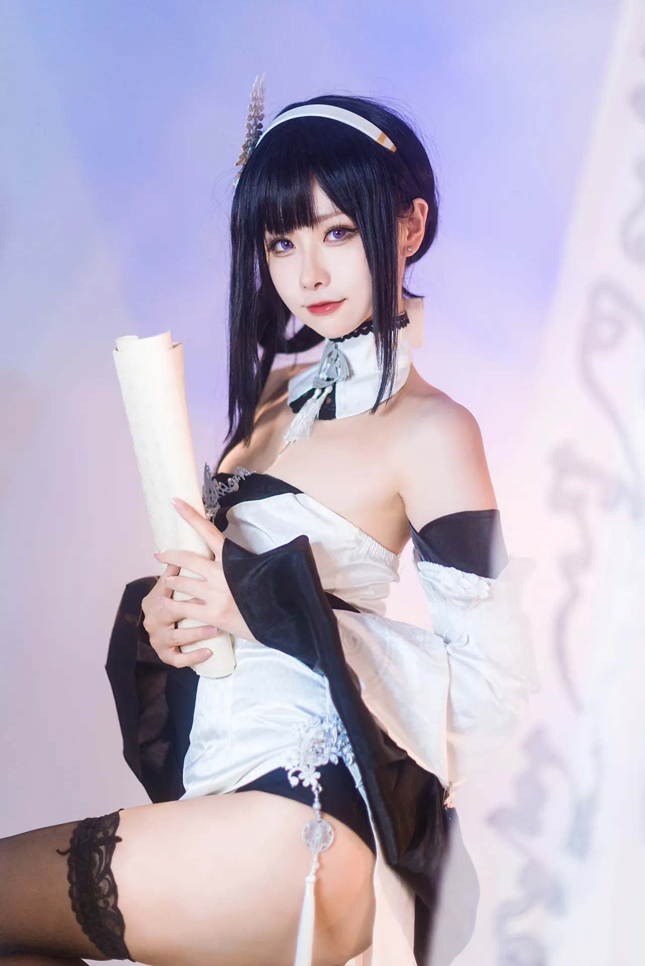 Momoko葵葵碧蓝航线镇海 默认皮肤＆奇奢花苑-erohere6.webp
