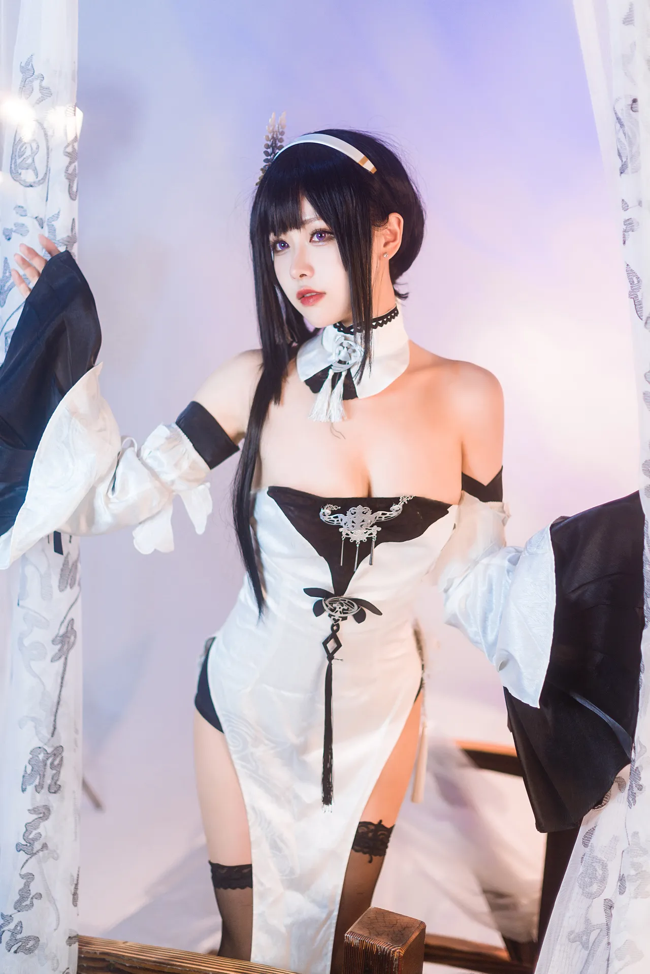 Momoko葵葵碧蓝航线镇海 默认皮肤＆奇奢花苑-erohere9.webp