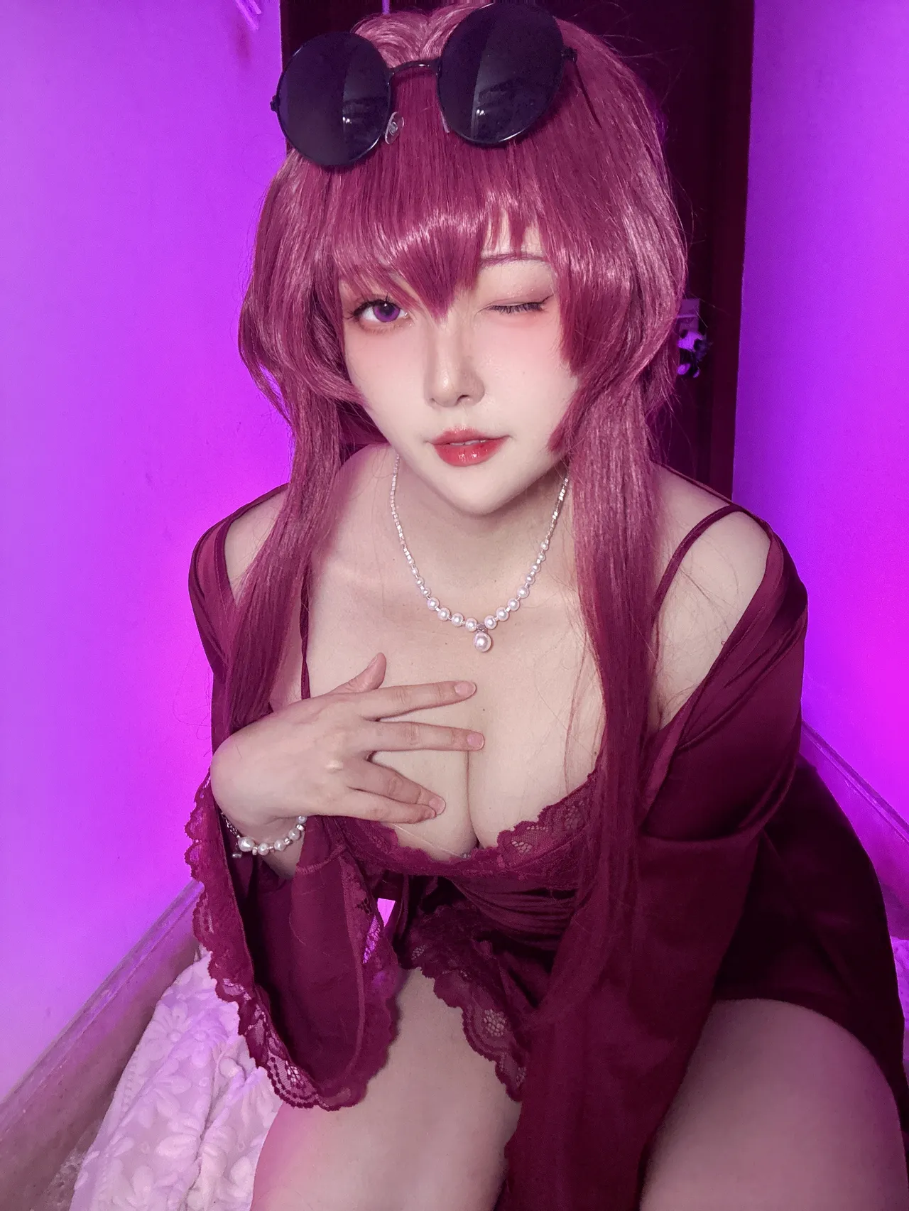 Natsuko夏夏子 - 崩坏：星穹铁道 卡芙卡 睡衣-erohere5.webp