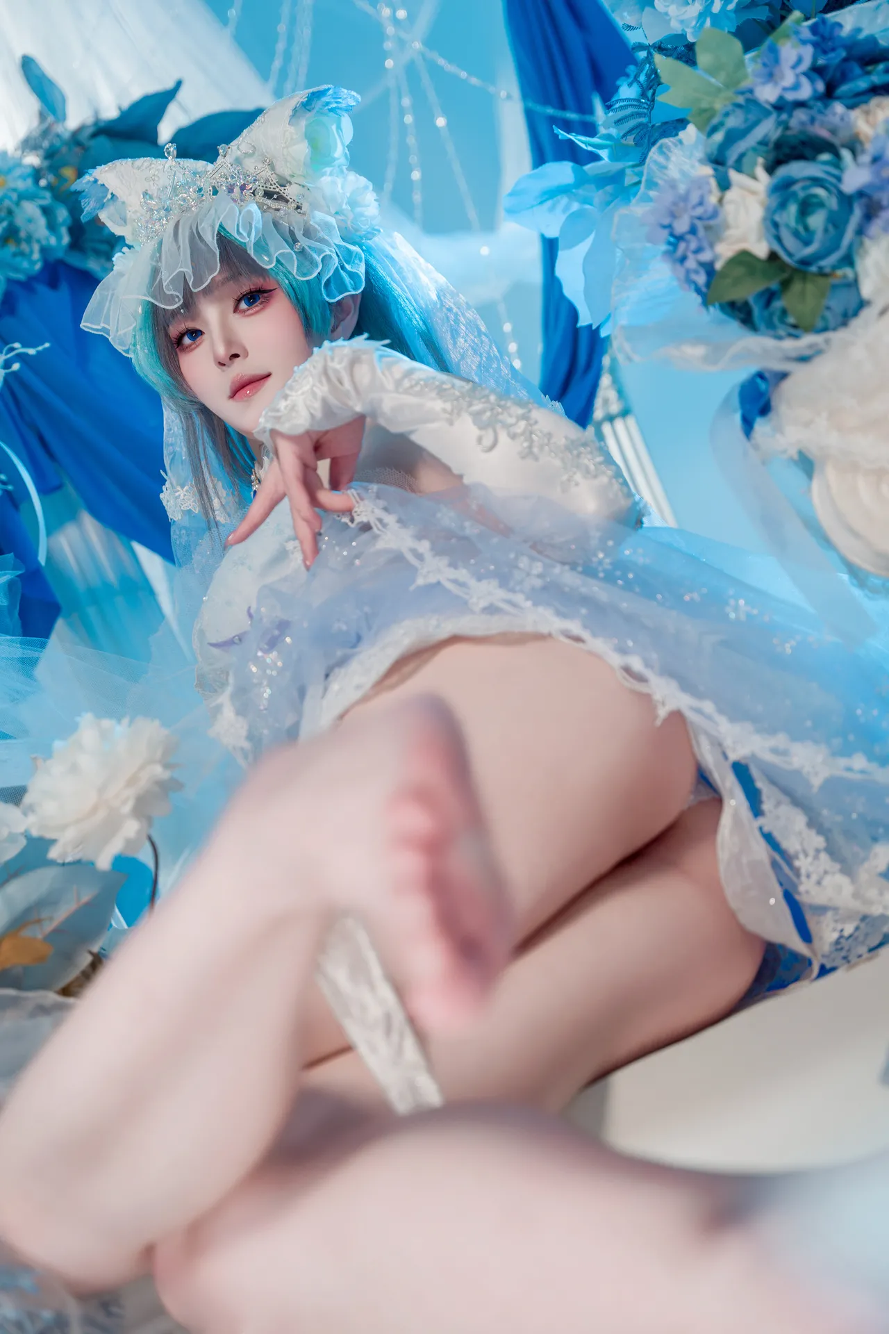 Natsuko夏夏子 - 碧蓝航线 柴郡婚纱 70P 624M-erohere27.webp