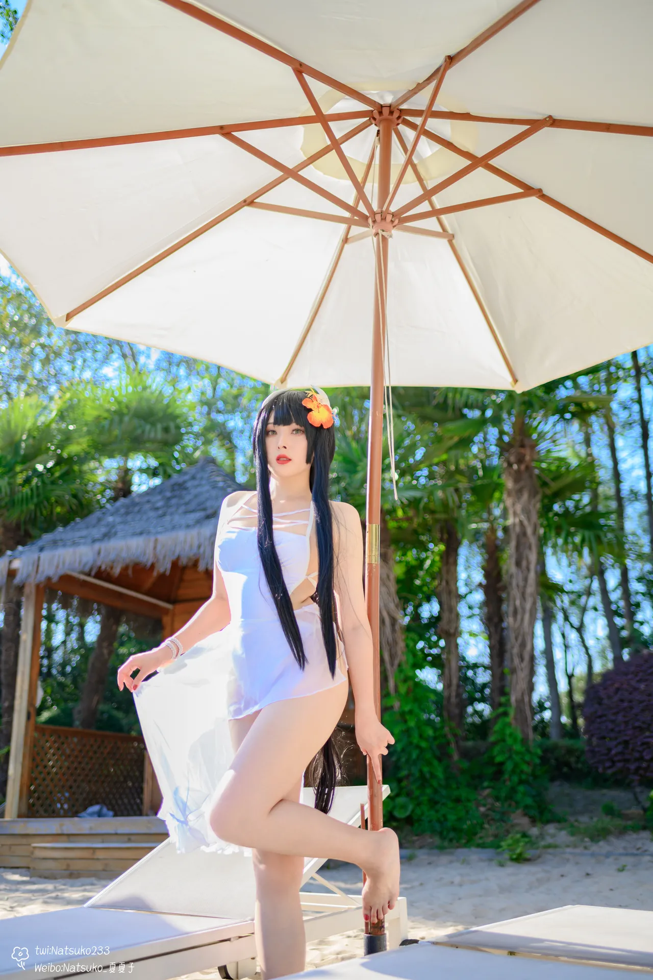 Natsuko夏夏子 - 碧蓝航线 比叡 泳装-erohere11.webp