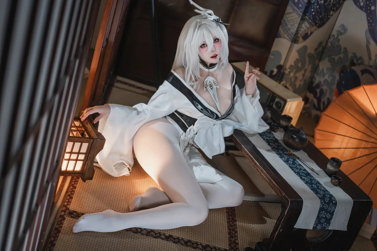 Natsuko夏夏子 - 碧蓝航线 白凤 和服-erohere17.webp