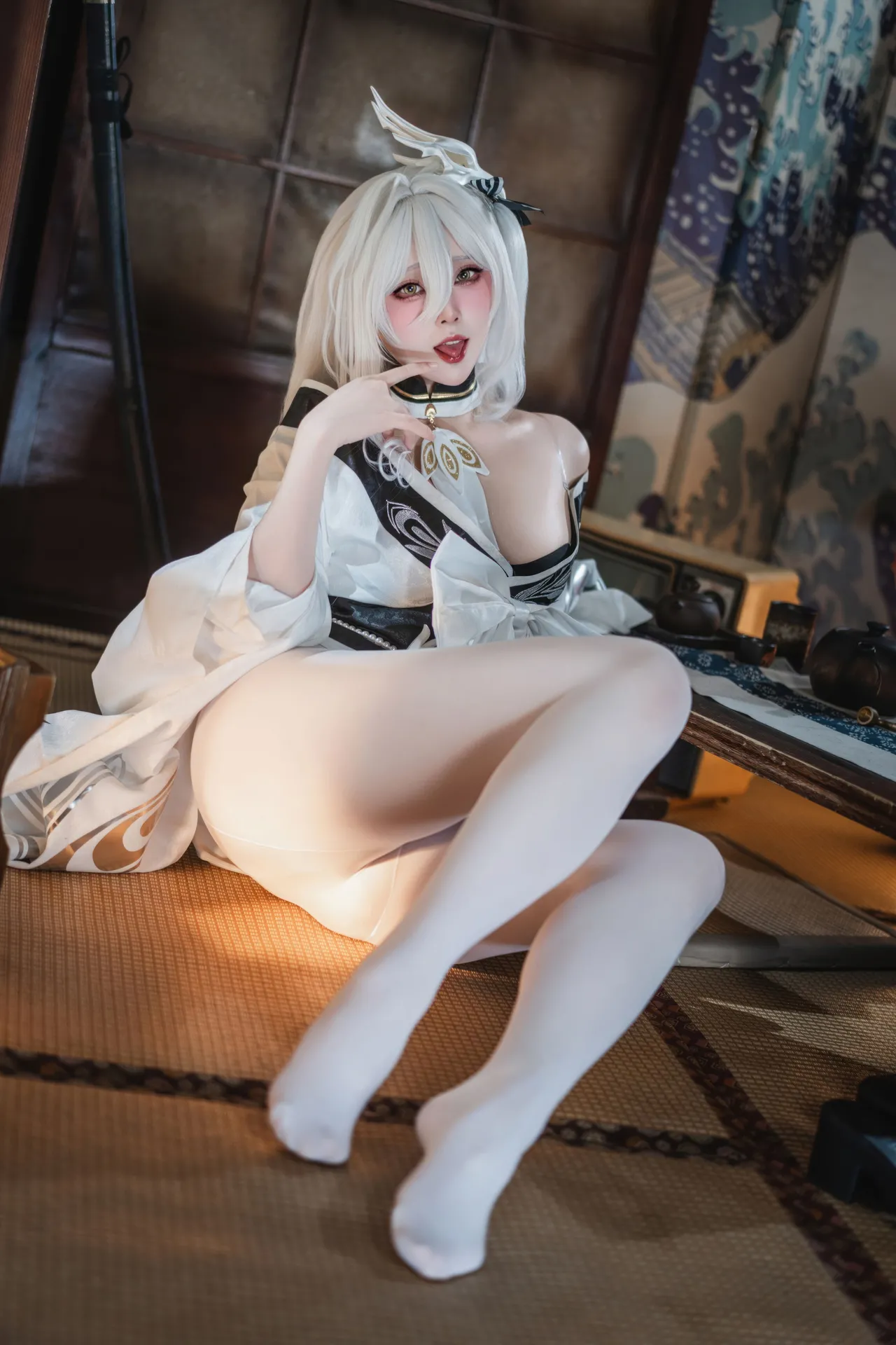 Natsuko夏夏子 - 碧蓝航线 白凤 和服-erohere19.webp