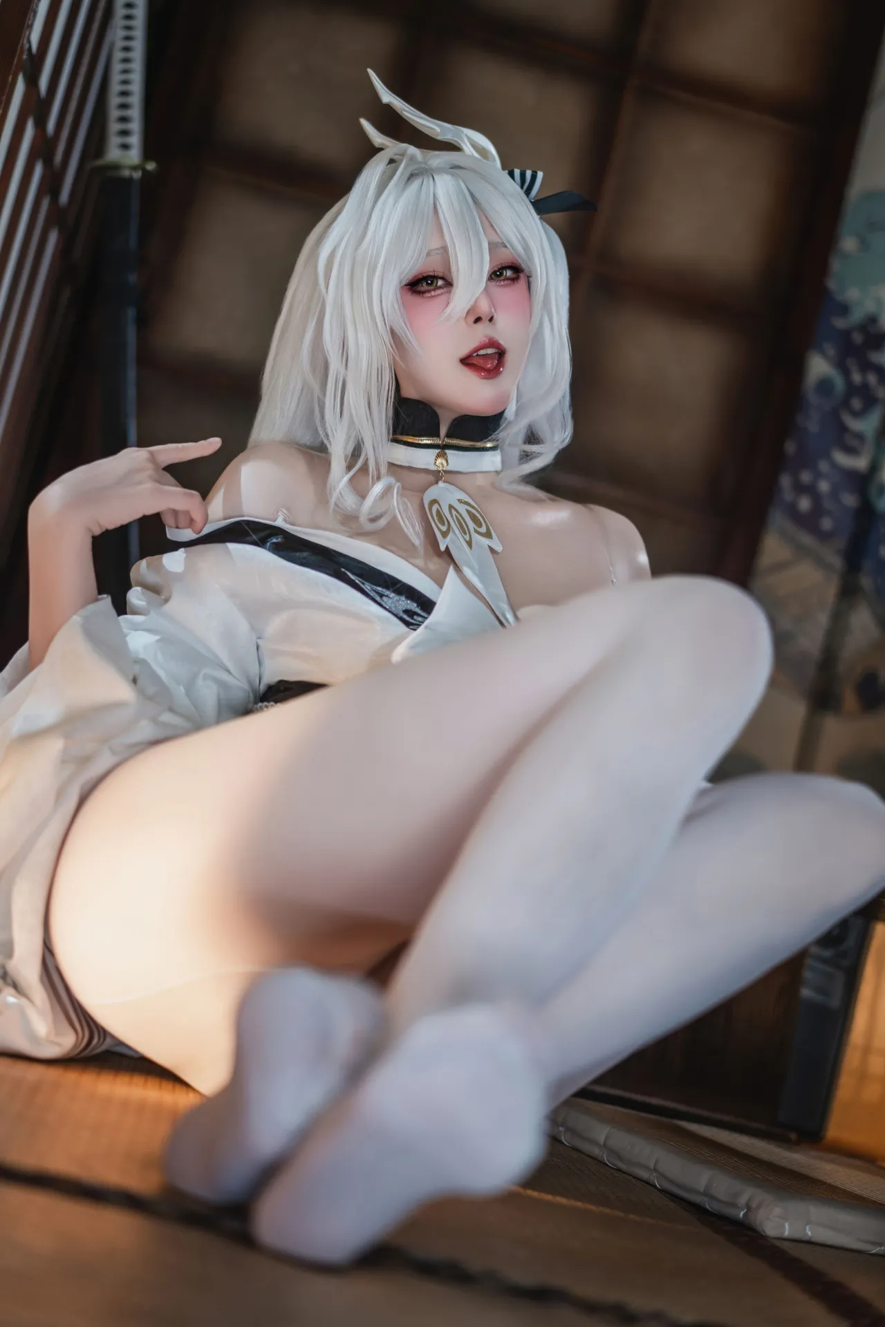 Natsuko夏夏子 - 碧蓝航线 白凤 和服-erohere20.webp
