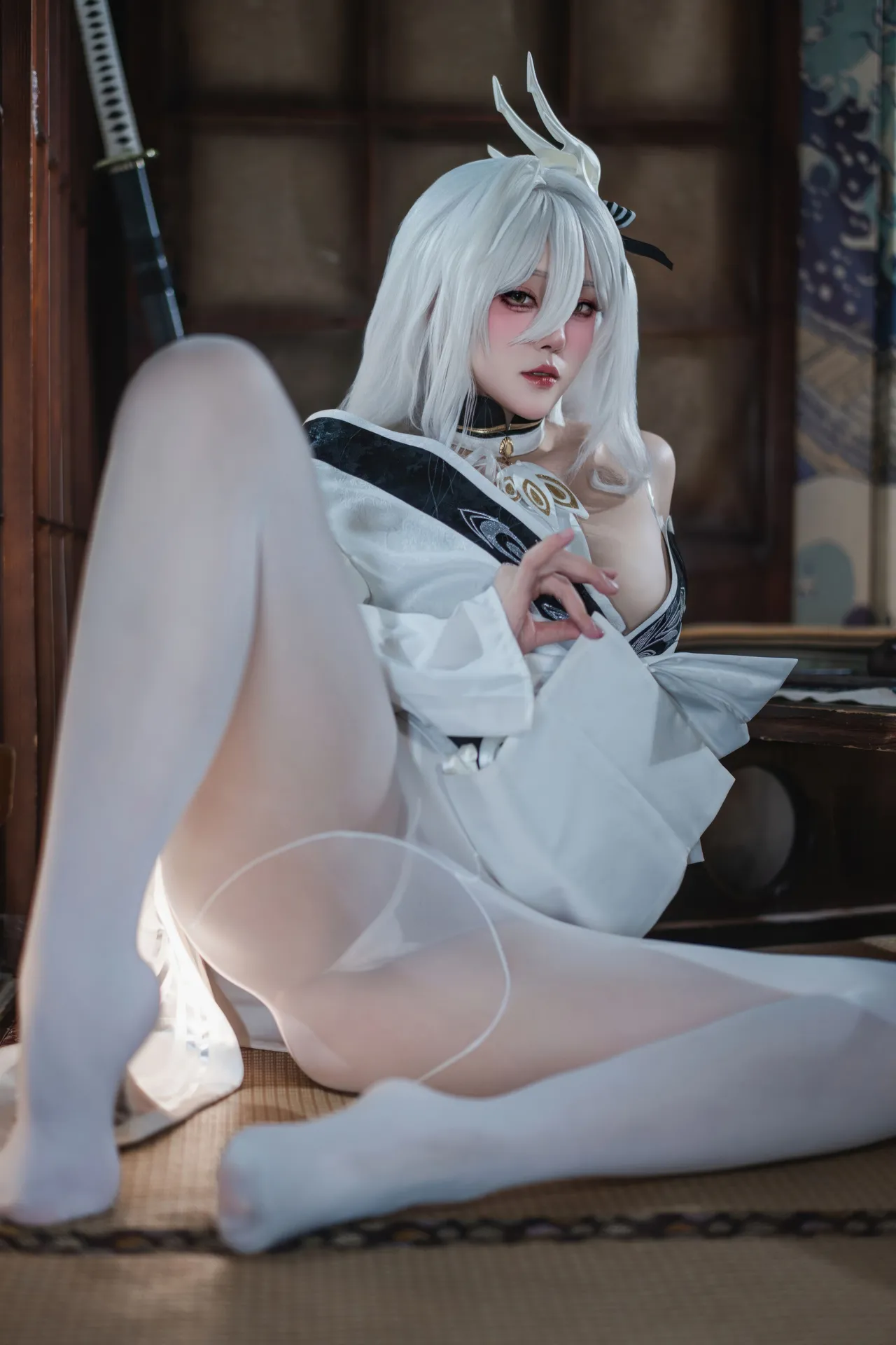 Natsuko夏夏子 - 碧蓝航线 白凤 和服-erohere26.webp