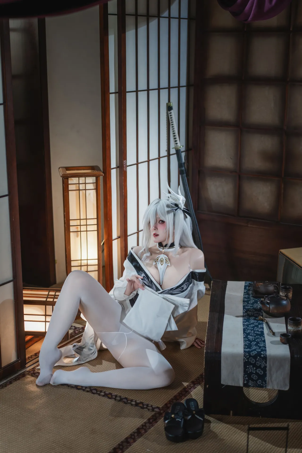 Natsuko夏夏子 - 碧蓝航线 白凤 和服-erohere28.webp