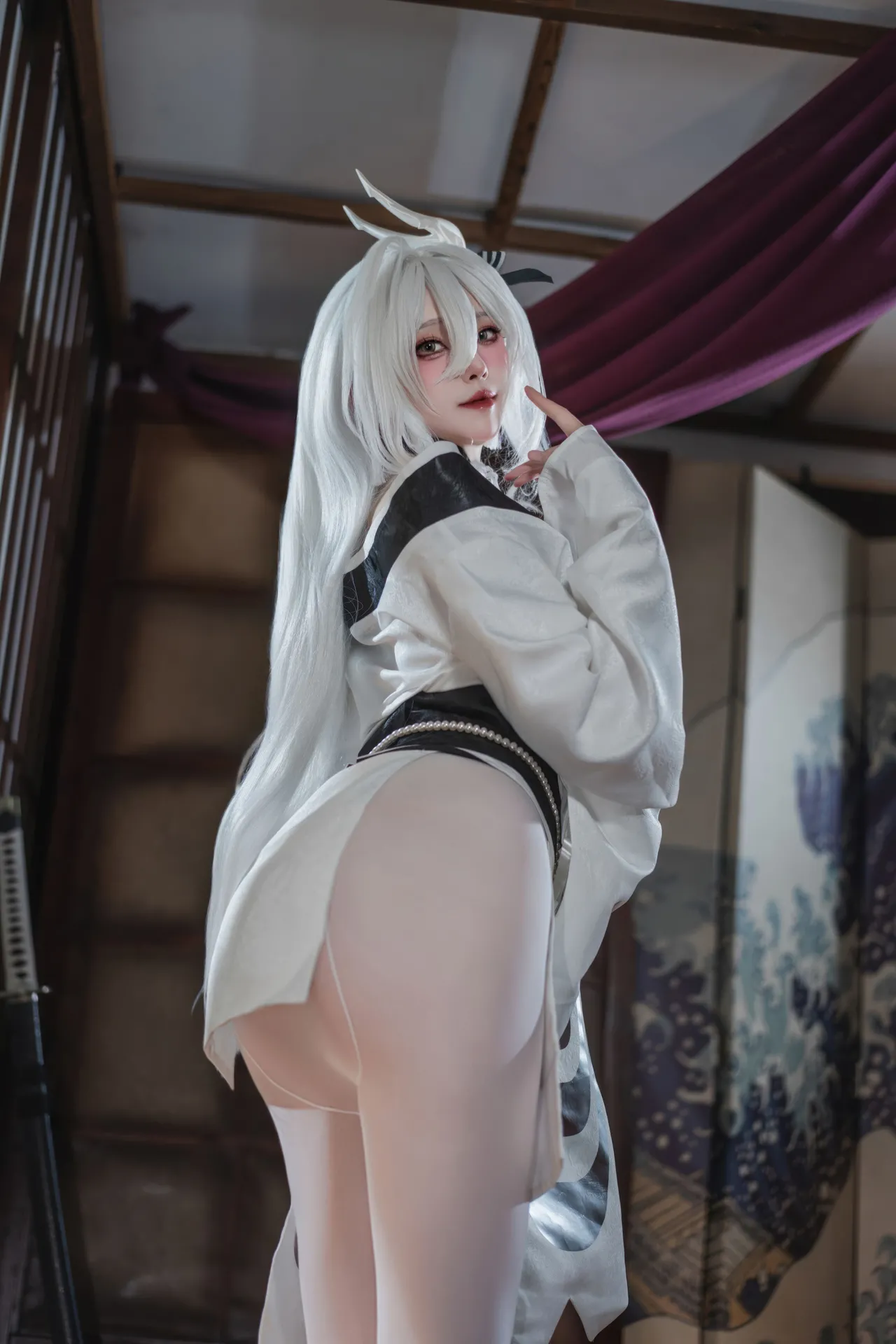 Natsuko夏夏子 - 碧蓝航线 白凤 和服-erohere3.webp