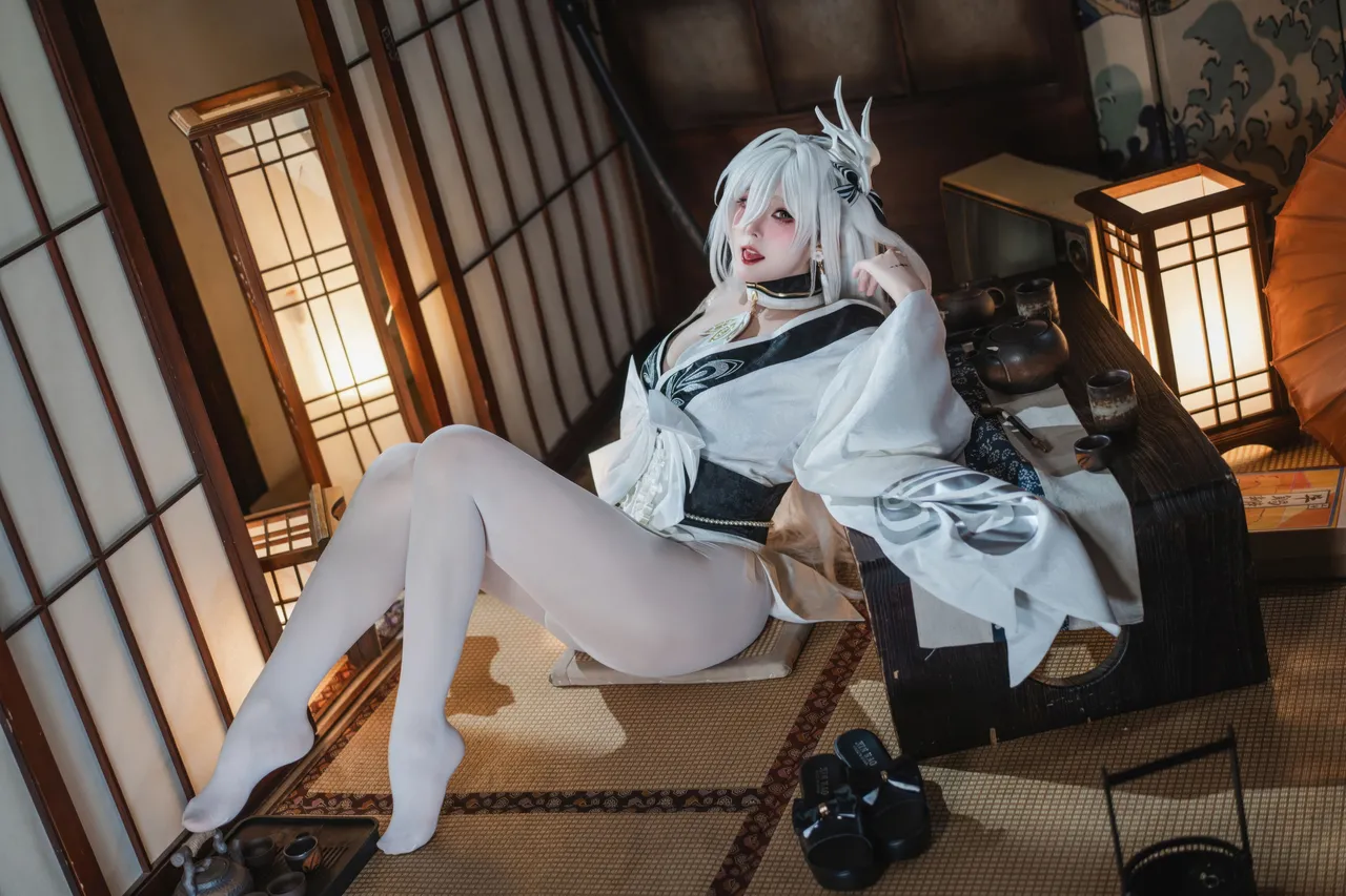 Natsuko夏夏子 - 碧蓝航线 白凤 和服-erohere32.webp