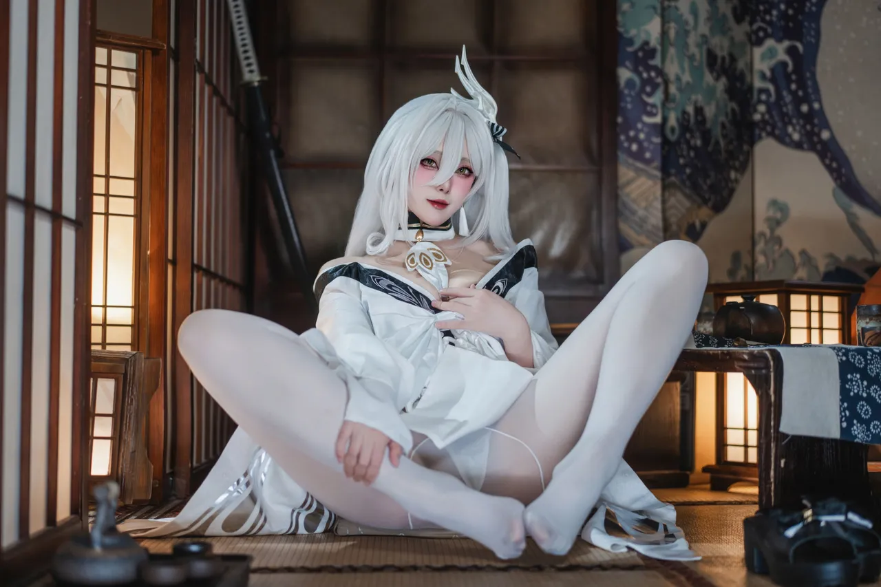 Natsuko夏夏子 - 碧蓝航线 白凤 和服-erohere34.webp