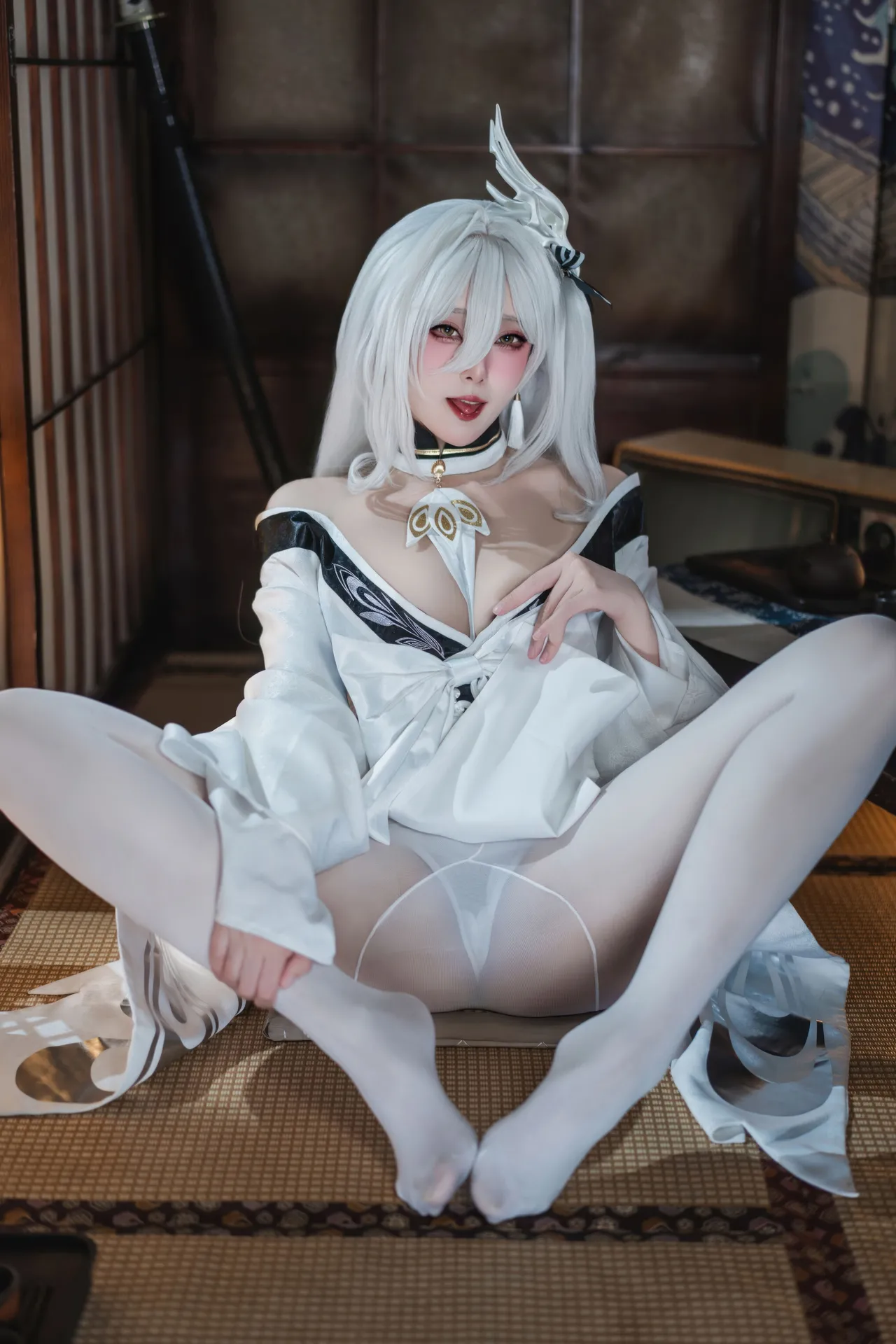 Natsuko夏夏子 - 碧蓝航线 白凤 和服-erohere35.webp
