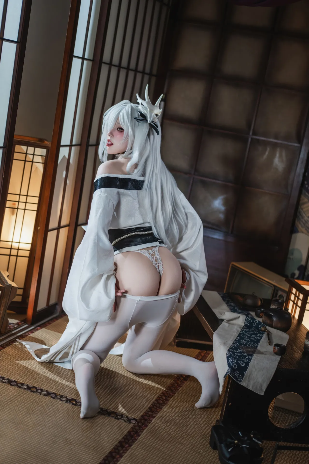 Natsuko夏夏子 - 碧蓝航线 白凤 和服-erohere57.webp