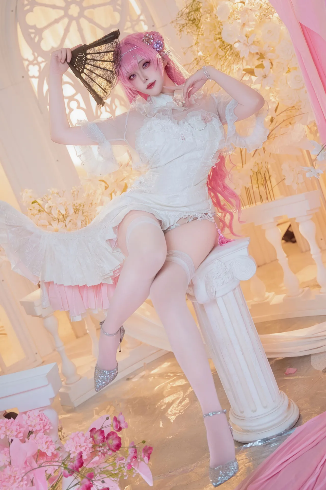 Natsuko夏夏子 - 胜利女神：妮姬 桃乐丝 旗袍-erohere11.webp