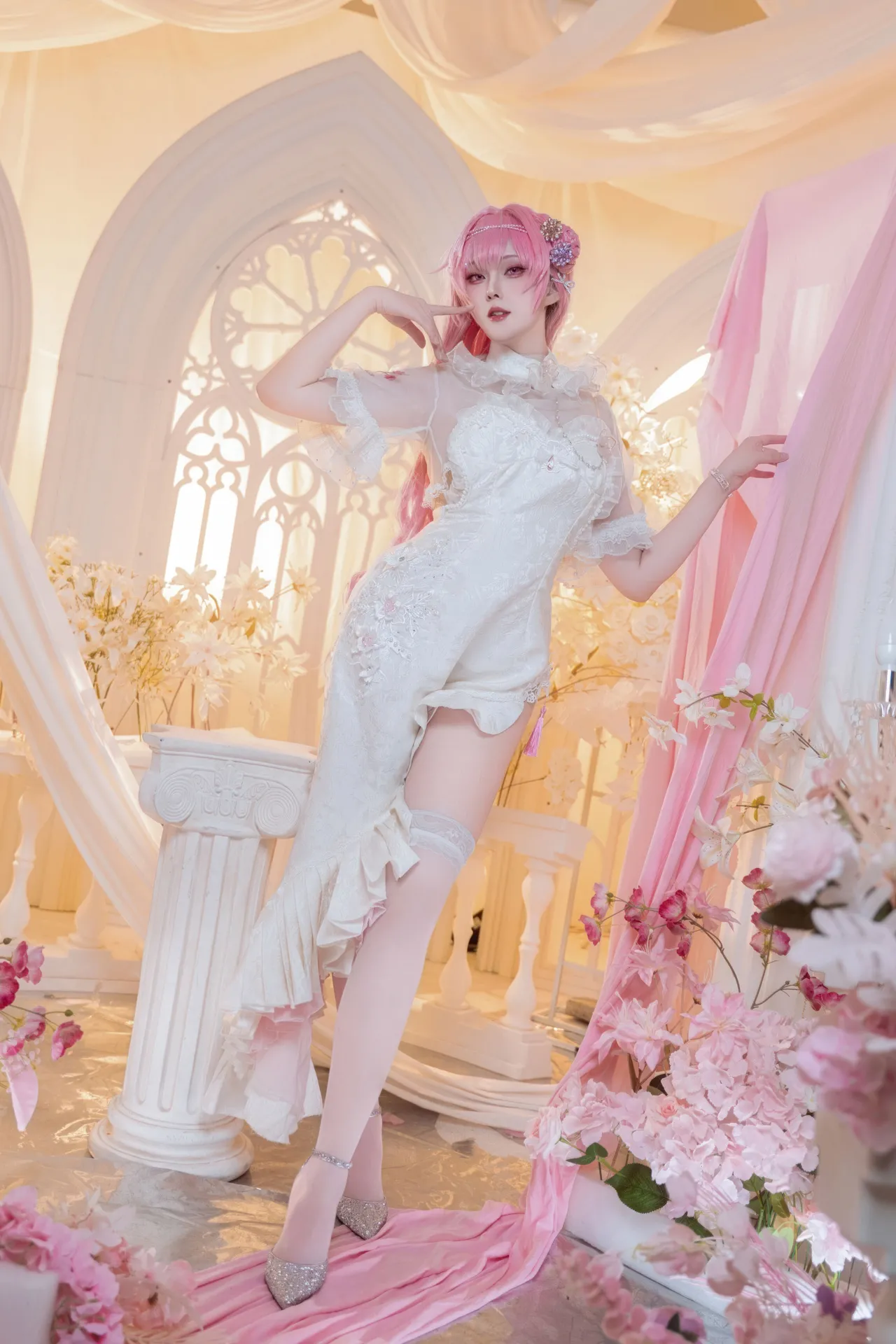 Natsuko夏夏子 - 胜利女神：妮姬 桃乐丝 旗袍-erohere2.webp