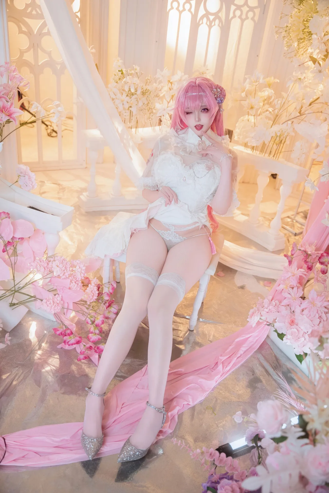 Natsuko夏夏子 - 胜利女神：妮姬 桃乐丝 旗袍-erohere28.webp