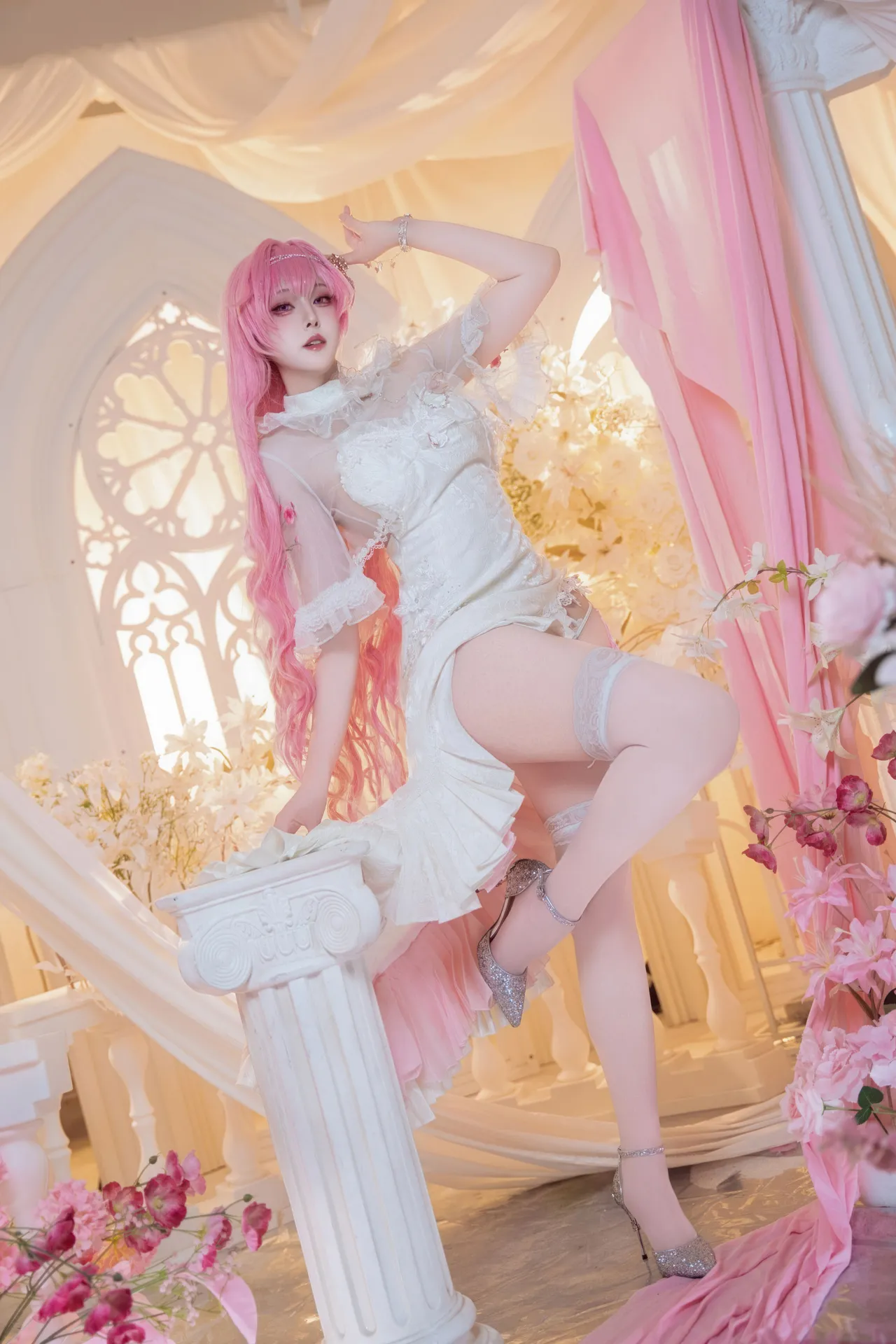 Natsuko夏夏子 - 胜利女神：妮姬 桃乐丝 旗袍-erohere4.webp