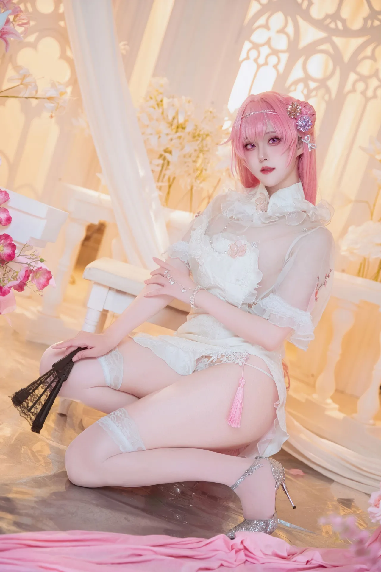 Natsuko夏夏子 - 胜利女神：妮姬 桃乐丝 旗袍-erohere43.webp