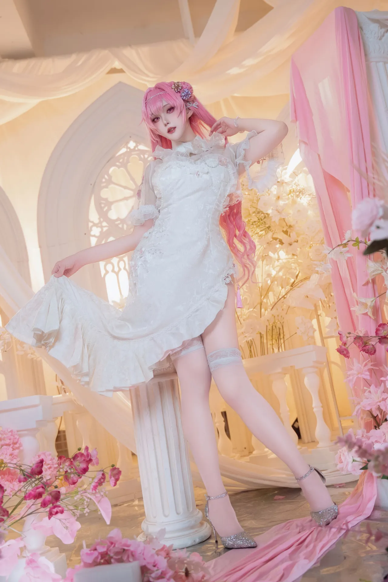 Natsuko夏夏子 - 胜利女神：妮姬 桃乐丝 旗袍-erohere6.webp