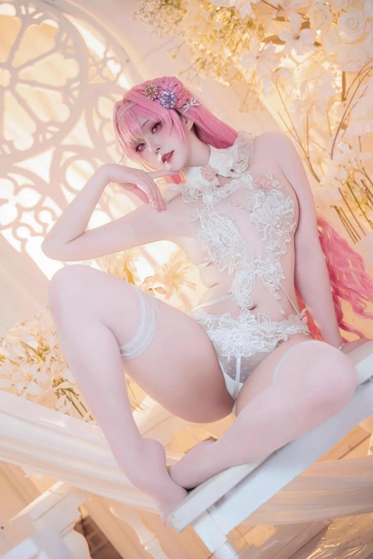 Natsuko夏夏子 - 胜利女神：妮姬 桃乐丝 旗袍-erohere71.webp