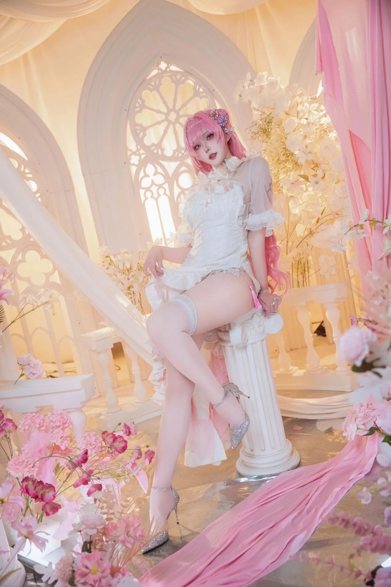 Natsuko夏夏子 - 胜利女神：妮姬 桃乐丝 旗袍-erohere8.webp