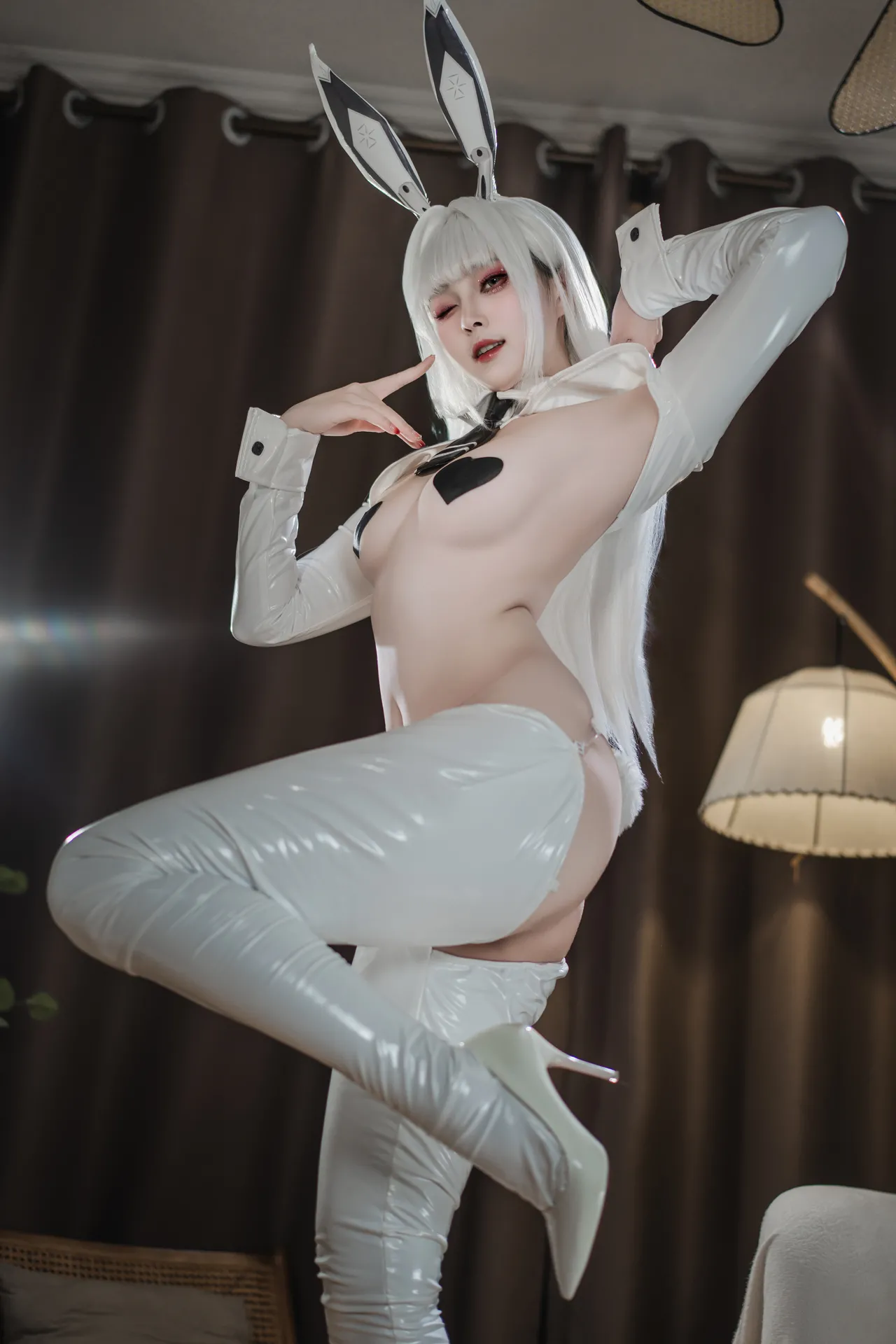 Natsuko夏夏子 - NIKKE 布兰儿 逆兔女郎 81P 614M-erohere11.webp
