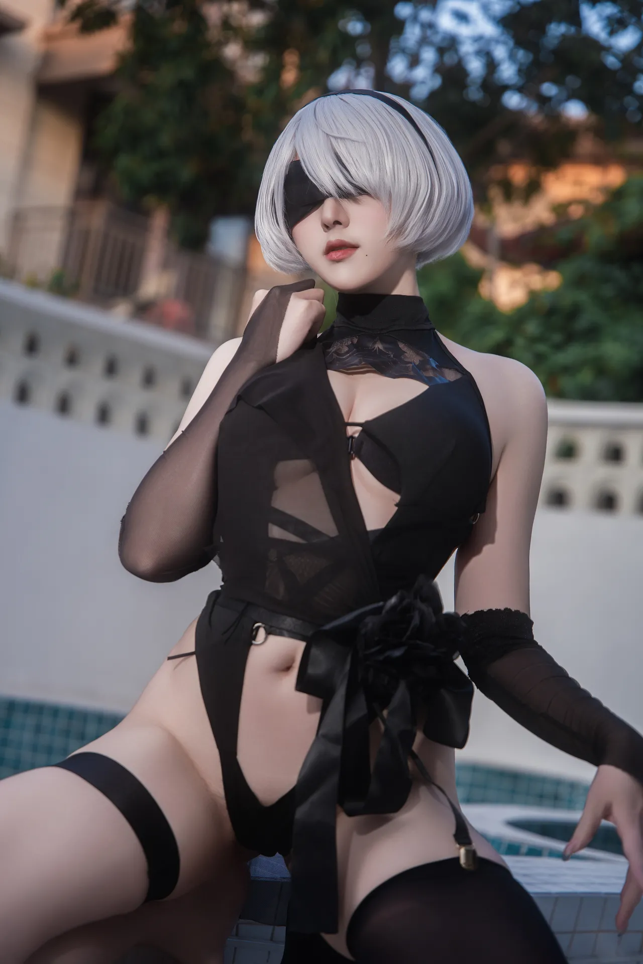 Natsuko夏夏子 - NIKKE×NieR 2B swimsuit-erohere10.webp