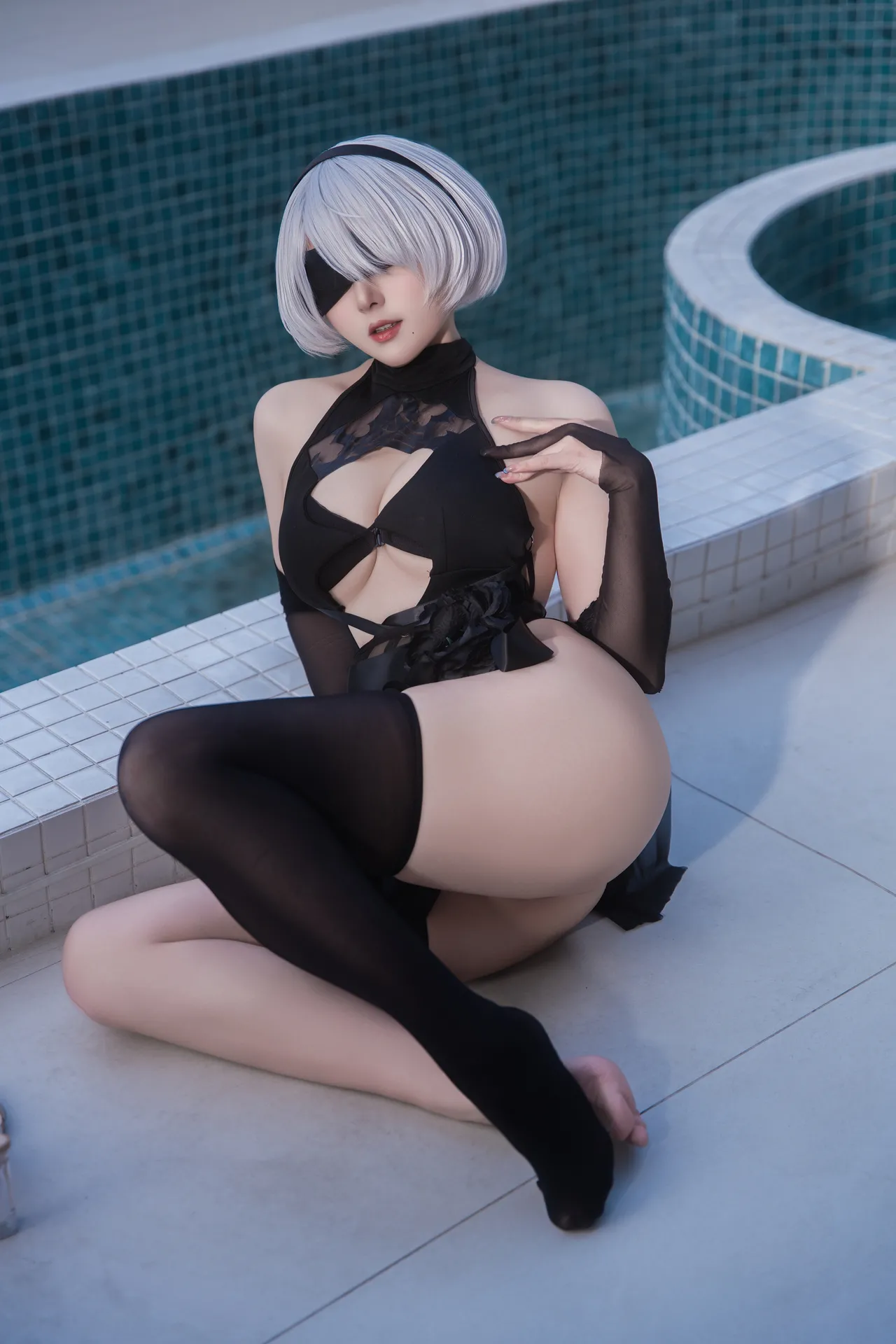 Natsuko夏夏子 - NIKKE×NieR 2B swimsuit-erohere2.webp