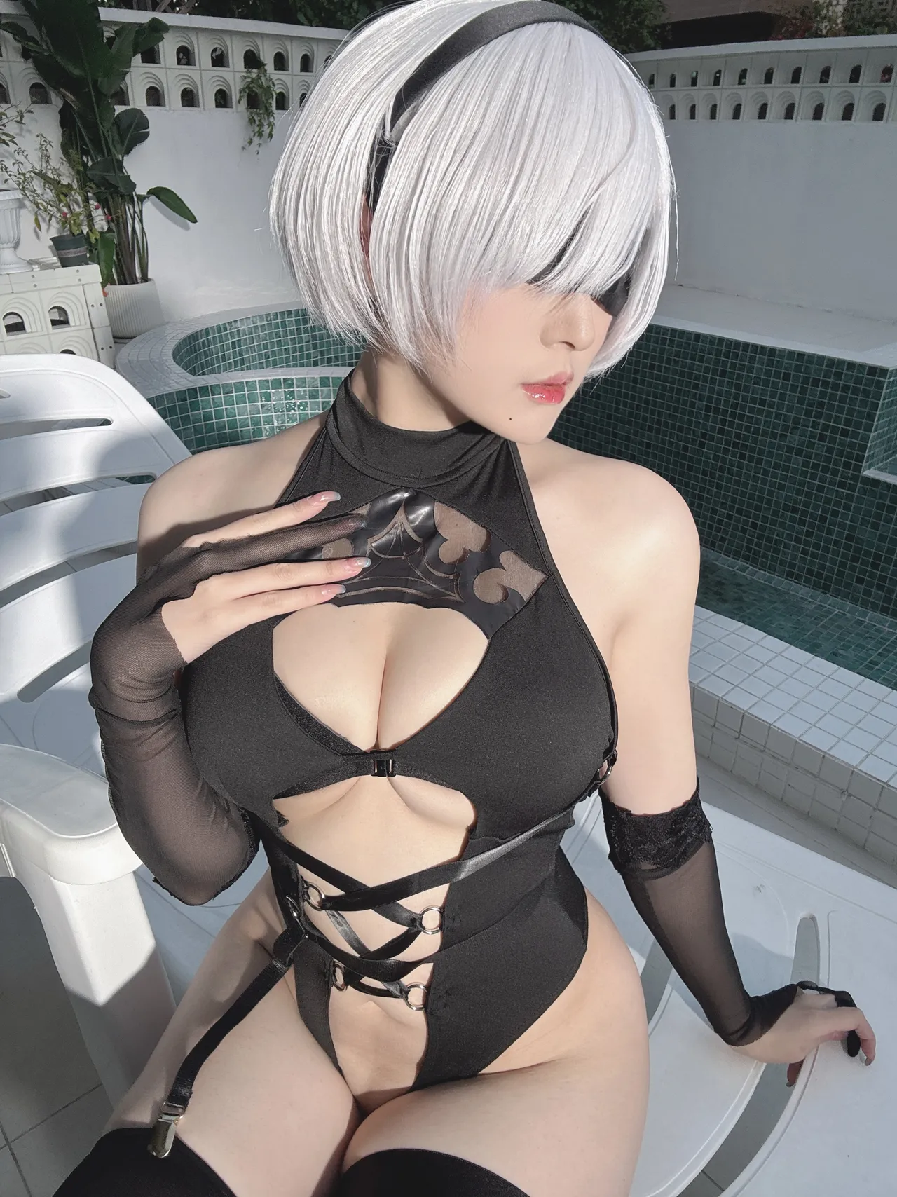 Natsuko夏夏子 - NIKKE×NieR 2B swimsuit-erohere67.webp